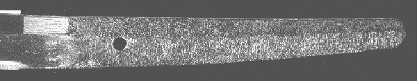Futsu Gata standard Japanese sword nakago shape Futsu Gata standard Japanese sword nakago shape